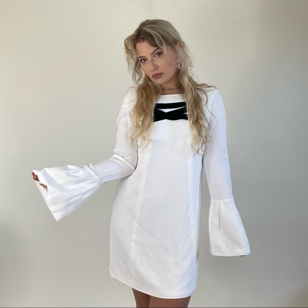 Retro 60’s style Halston dress with bell sleeves